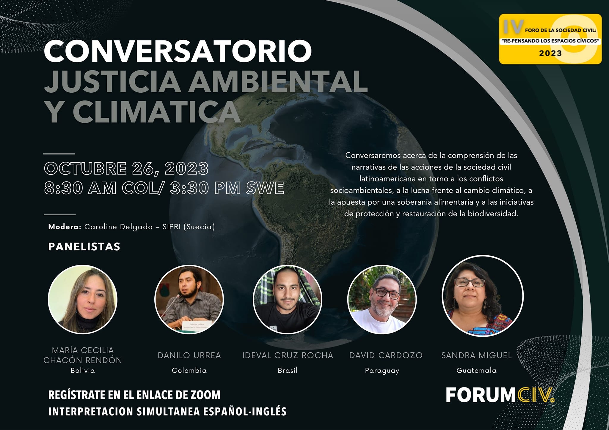 CONVERSATORIO: JUSTICIA AMBIENTAL Y CLIMÁTICA